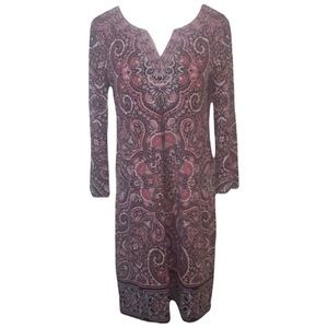 WHBM Knit Paisley Dress